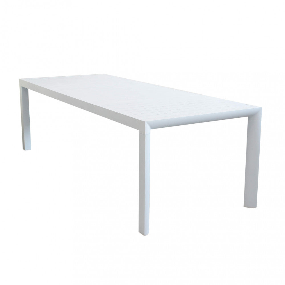 Tavolo Allungabile Houston 135/180x70x75h cm in Alluminio Bianco