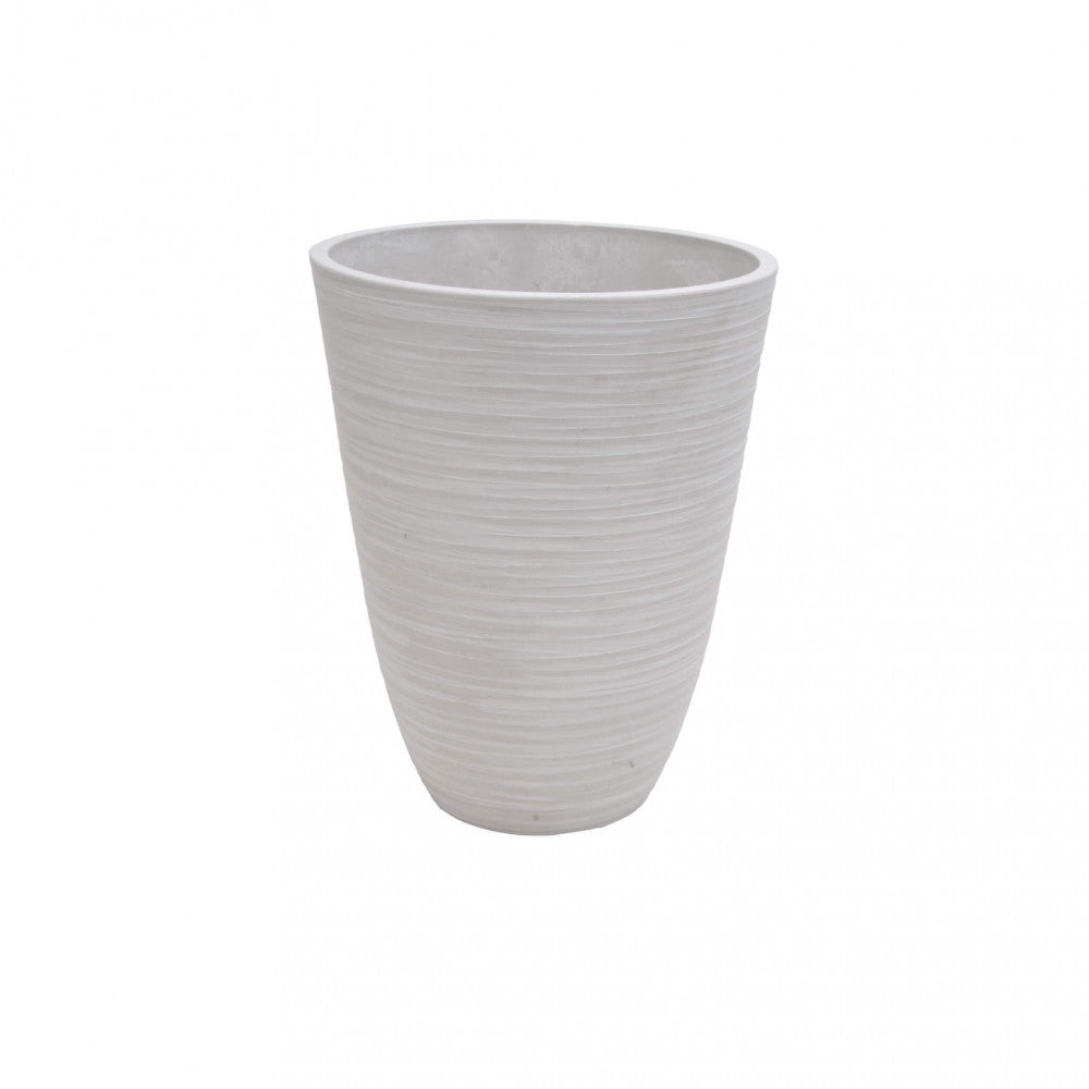 Vaso Grande Anemone Ø39x46 cm in Fibra sintetica Bianco...