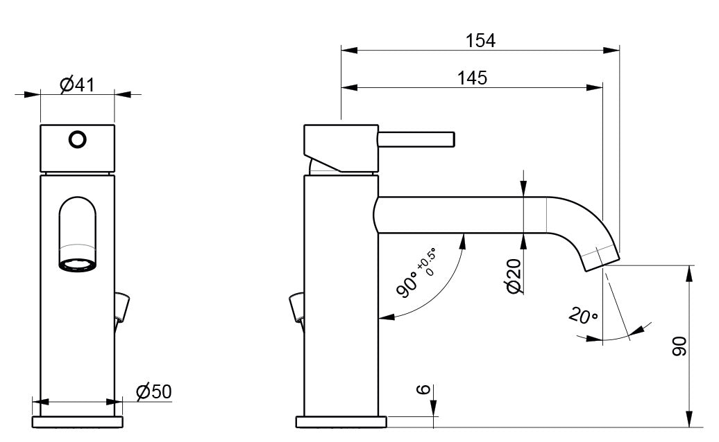 Rubinetto Miscelatore Monocomando Lavabo con Scarico in Acciaio Inox Maniglia Antracite...