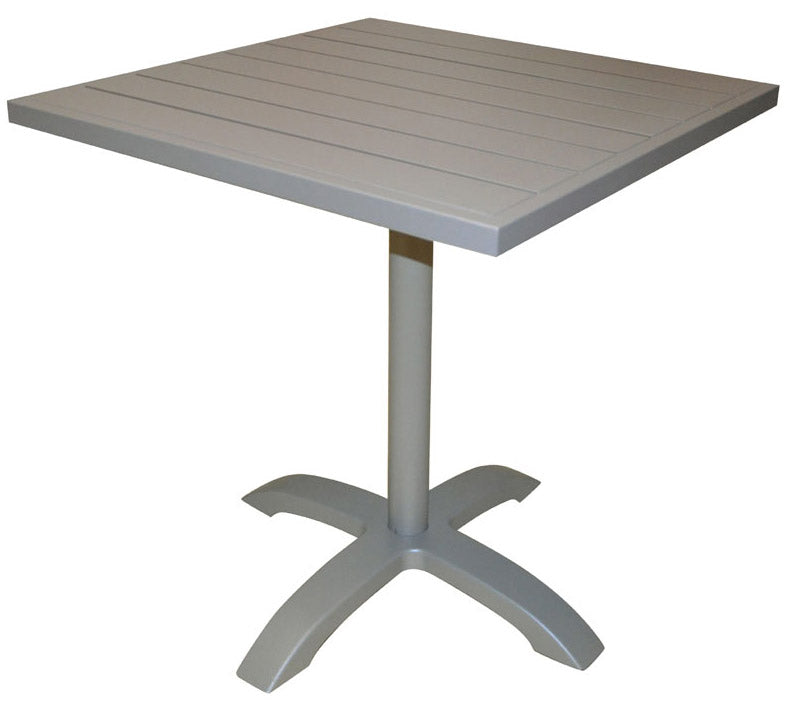 Image of Tavolo Quadrato da Giardino in Alluminio 70x70 cm Vorghini Calipso Tortora
