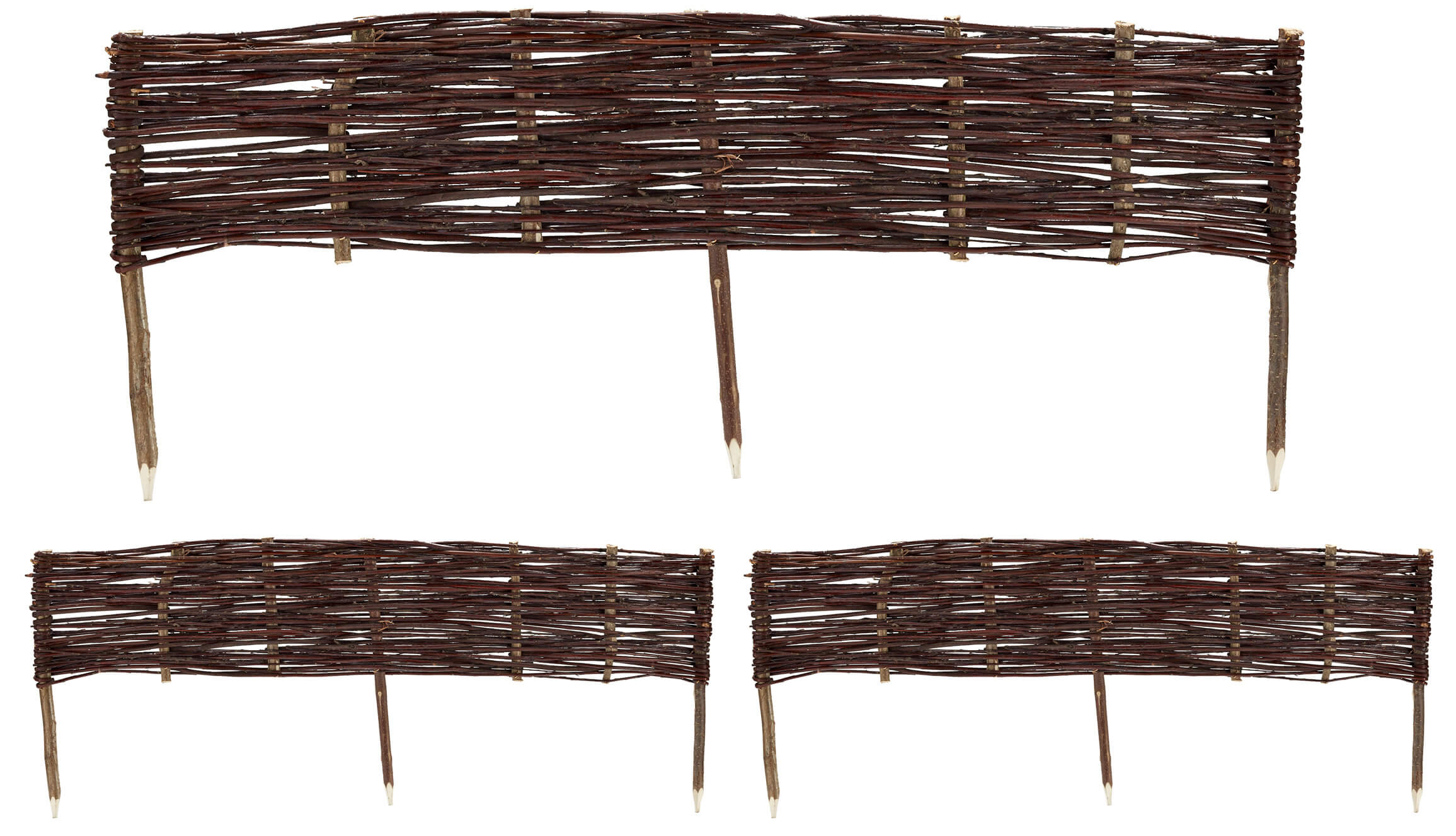 Minirecinzione 3 Pezzi 20x40 cm in Salice Naturale...