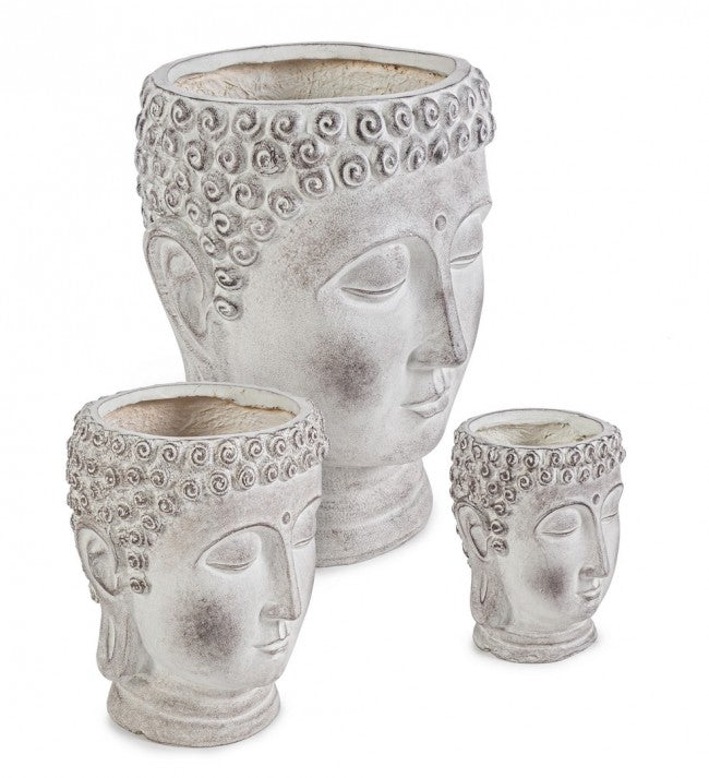 Set 3 Vasi Testa Buddha...