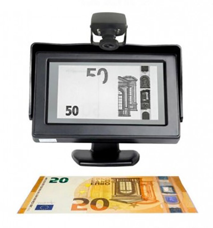 Image of Rilevatore Banconote False con Monitor MBS Vision Nero
