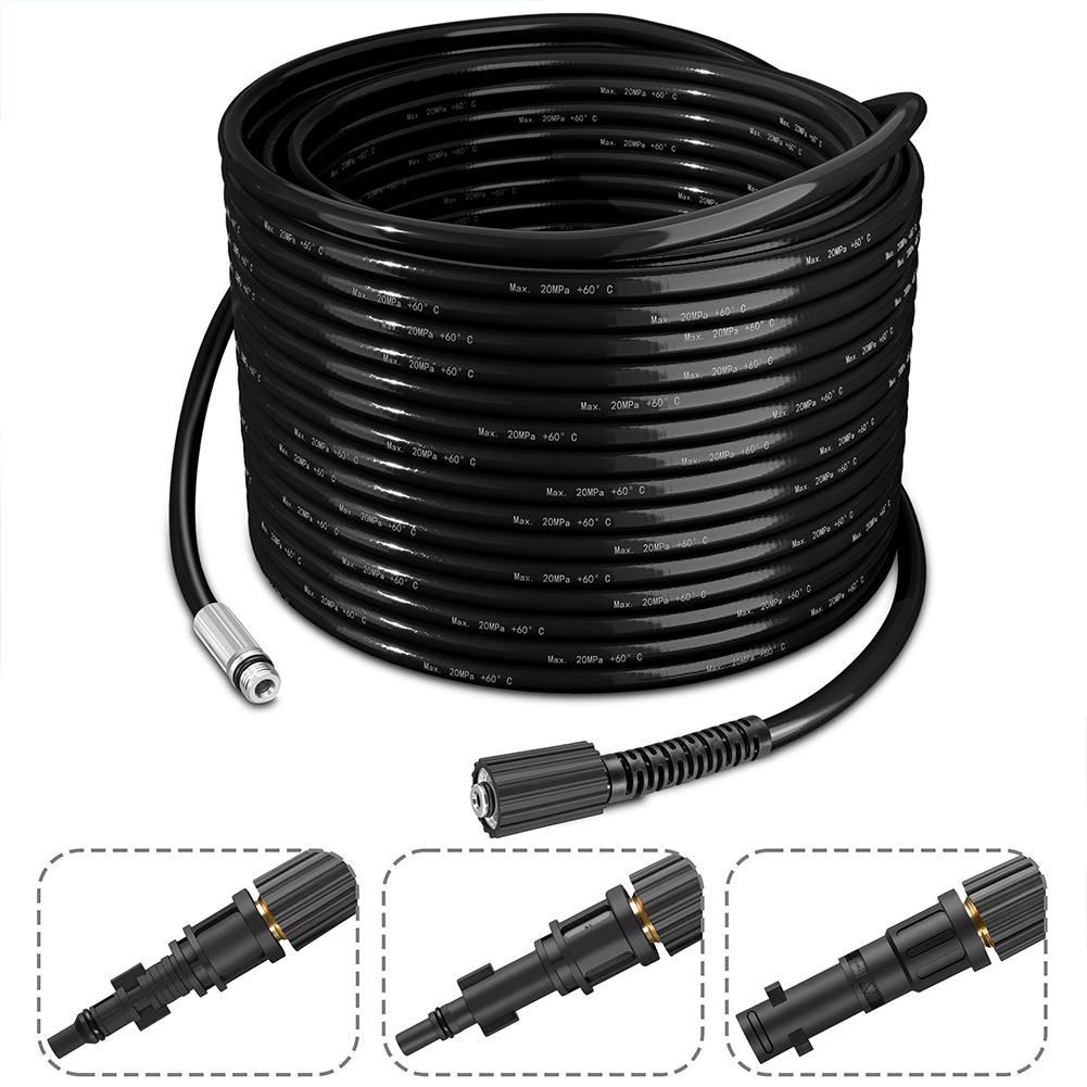 Sonda Sturatubi Spurgatubi per Idropulitrice Alta Pressione 15 Metri con Borsa...