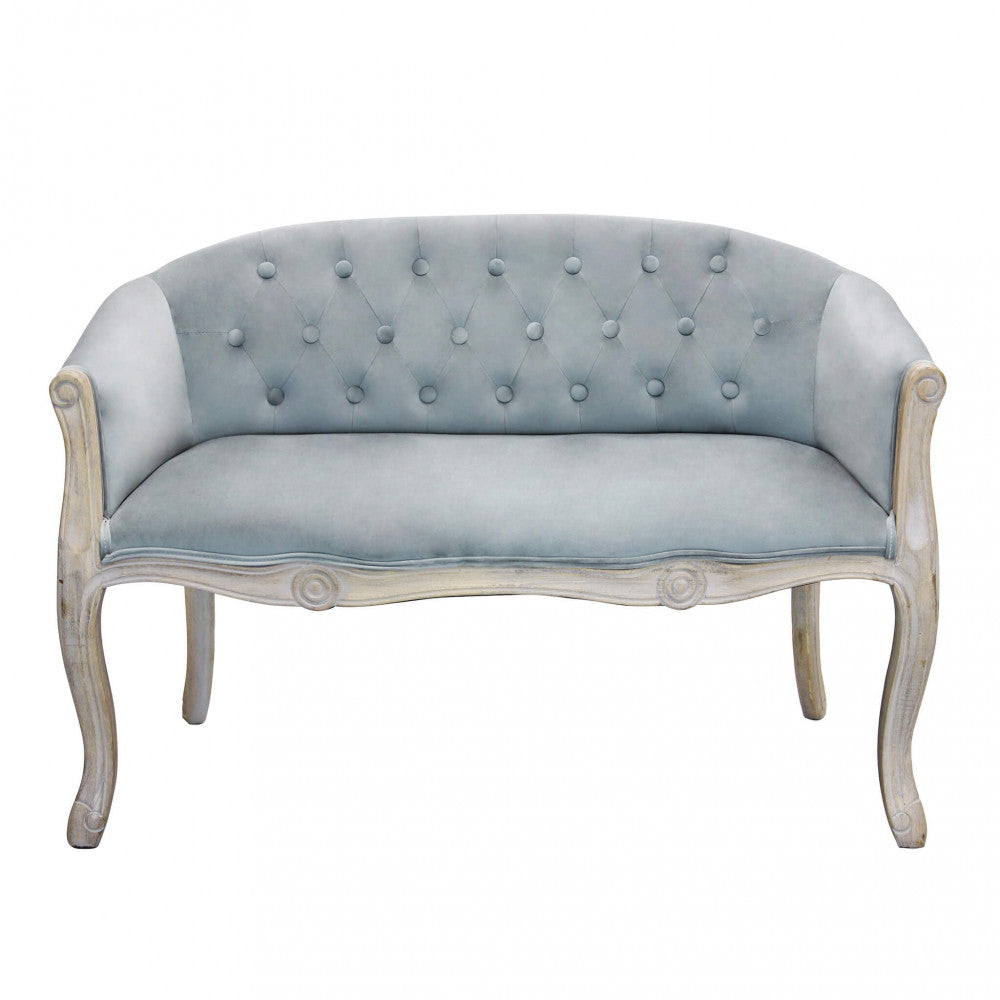 Divano Coleman 107x61x70 h cm in Velluto Grigio...