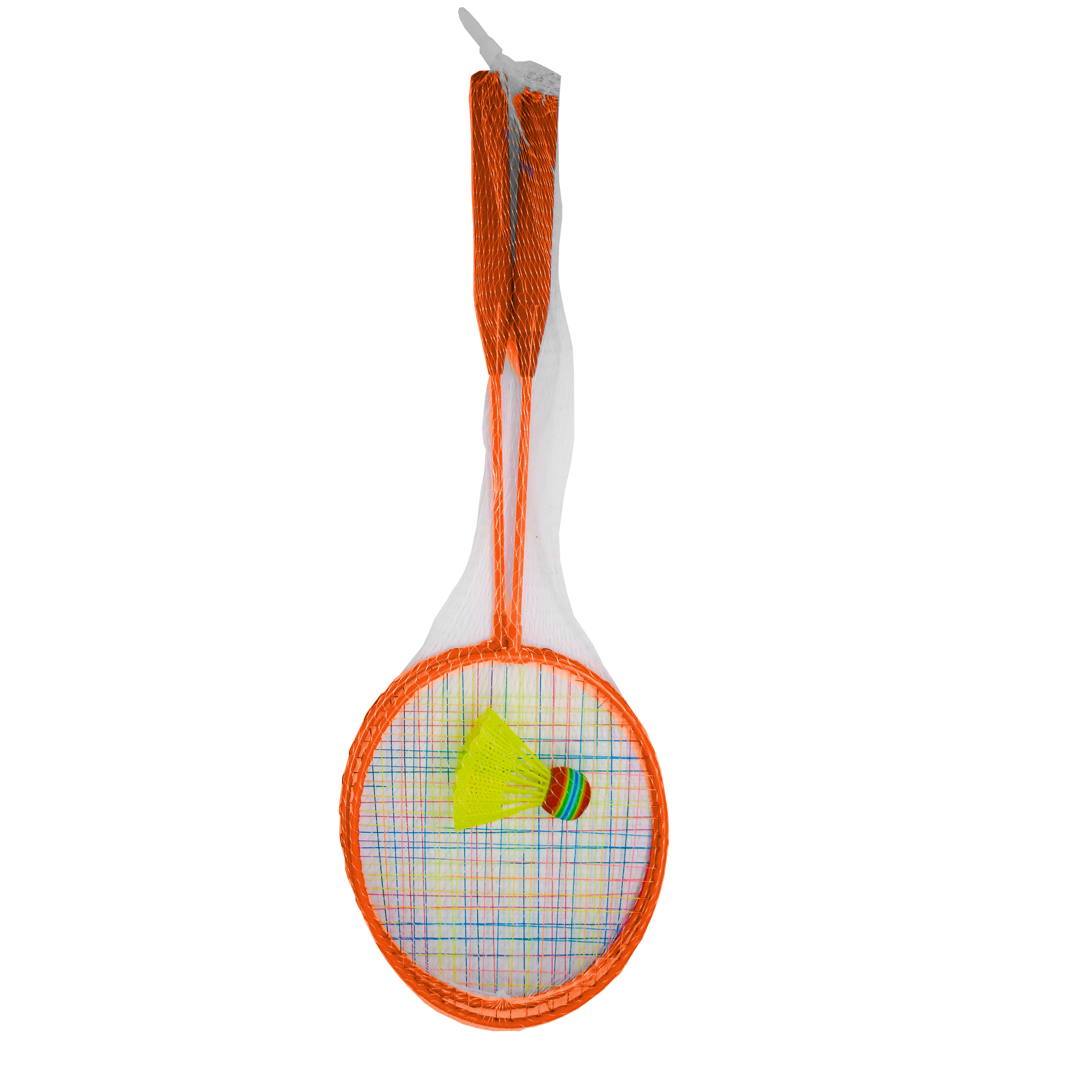 Set Badminton Fluo Gioco Outdoor per Adulti e Bambini 2 Racchette e Volano Colore Casuale...