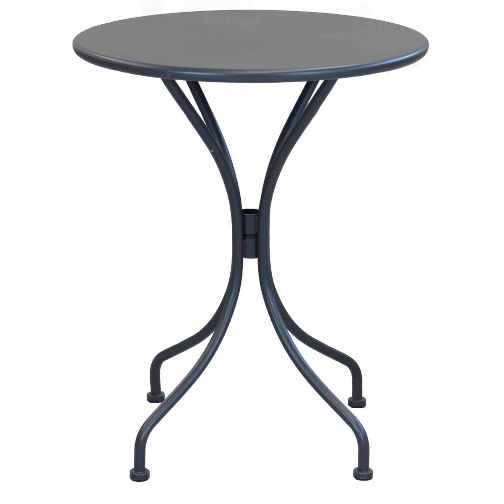Tavolo Bristol Ø60x71h cm in Acciaio Antracite