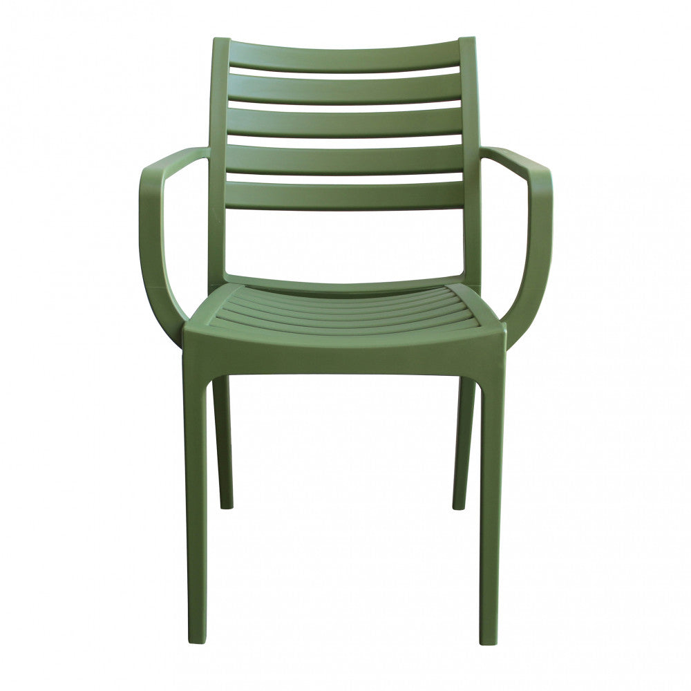 Poltrona Eveline 58,5x55,2x84 cm in Polipropilene Verde...