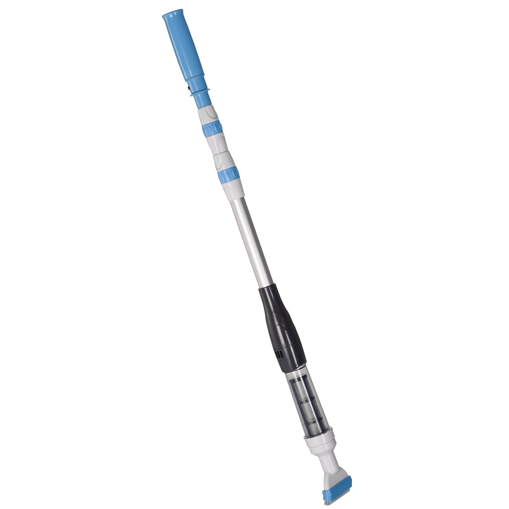Image of Aspirapolvere per Piscina Portatile Ø6x106-162 cm con Asta a 3 Livelli Blu e Bianco