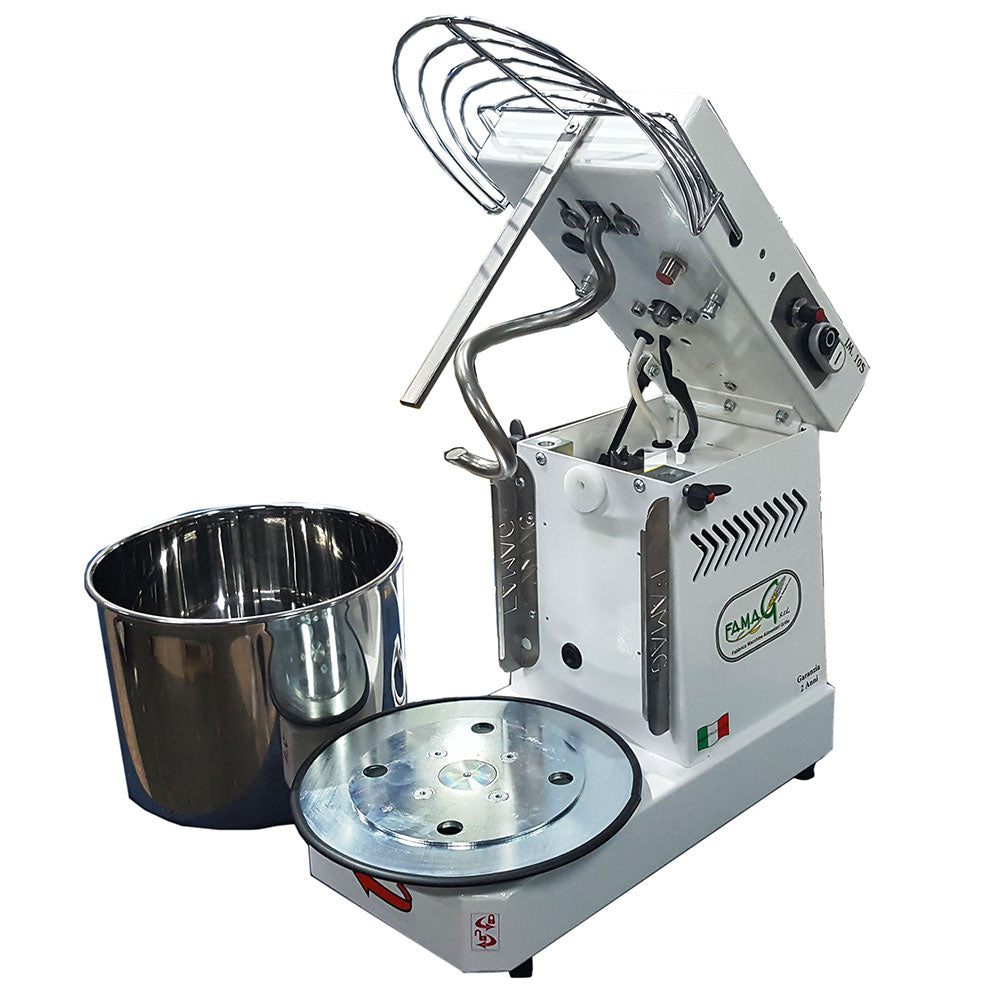 Image of Impastatrice a Spirale Ribaltabile Vasca Estraibile 8Kg 400W Famag IM 10S 10 Velocità