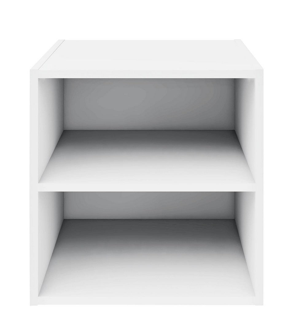 Cubo Composite con Mensola 35x35x35 cm in Compensato Bianco...
