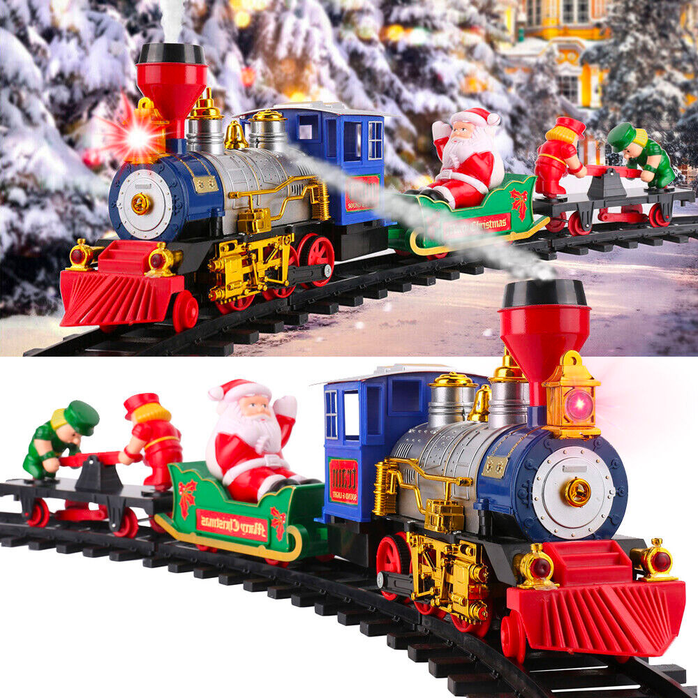 Image of Trenino Natalizio Base per Albero di Natale con Suoni e Luci con Suoni e Luci