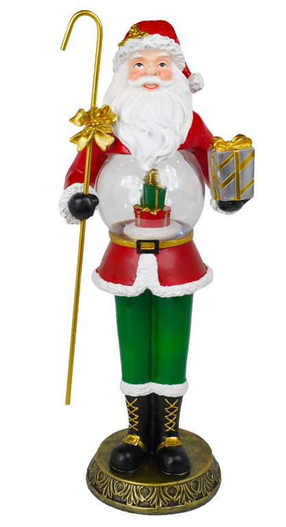 Image of Babbo Natale Carillon H45 cm in Resina con Musica e Luci