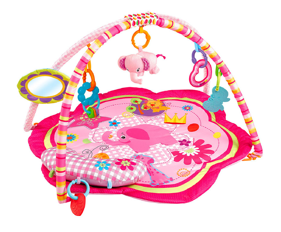 Image of Palestrina con giochi per Bambini 50x80x80 cm in Poliestere Baby Circus Rosa