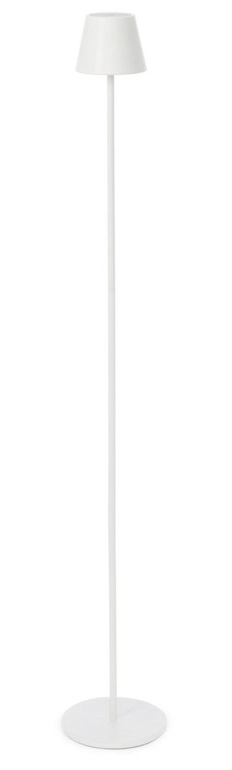 Lampada da Terra a Led Ø17x115 cm in Metallo Etna Bianca
