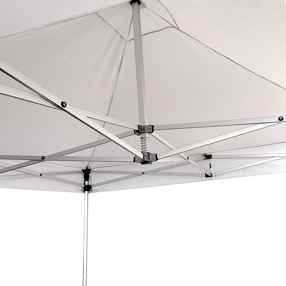 Gazebo Richiudibile Professionale Struttura Esagonale Telo Oxford Impermeabile 3x3 m Struttura In Alluminio Bianco...