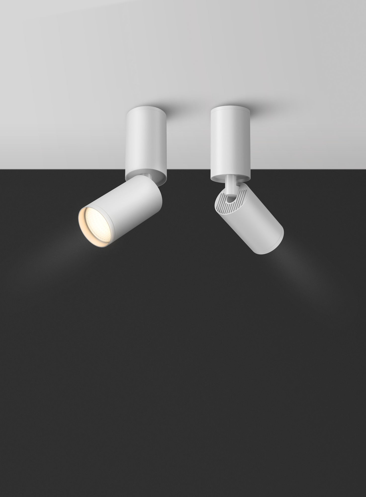 Plafoniera Ceiling & Wall in Alluminio FOCUS S Bianco