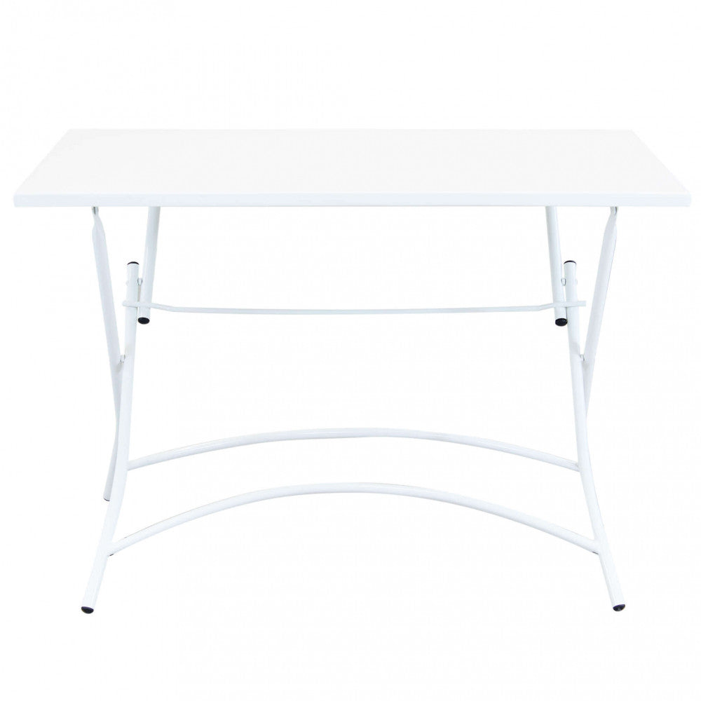 Tavolo Bristol 110x70x72 h cm in Acciaio Bianco...