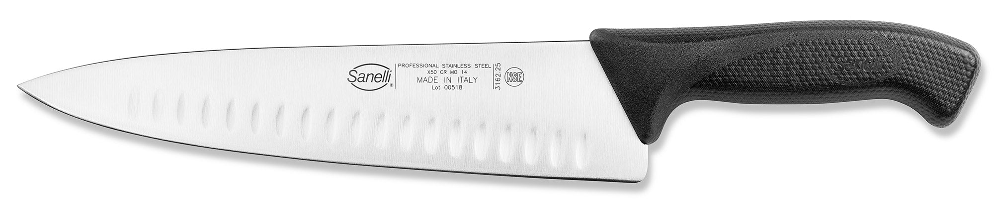 Image of Coltello Trinciante Olivato Lama 25 cm Manico Antiscivolo Sanelli Skin