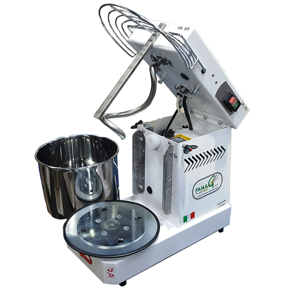 Image of Impastatrice a Spirale Ribaltabile Vasca Estraibile 8Kg 350W Famag IM 8S