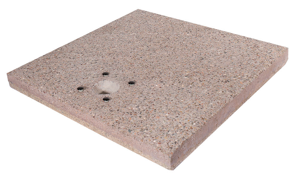 Base Quadrata 40x40x5 cm per Fontane con Ghiera Piccola in Cemento Belfer 42/BSE/2...