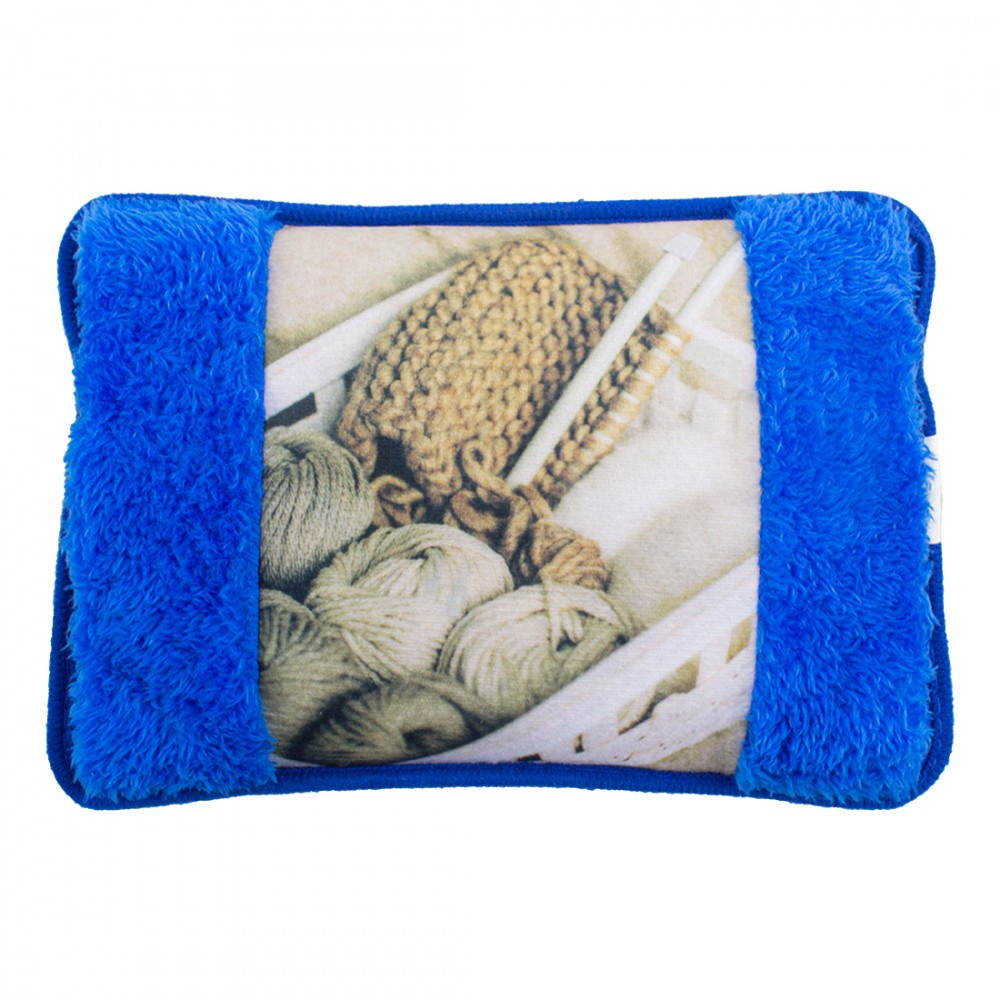 Borsa Acqua Calda Elettrica Scaldamani Ricaricabile Blu