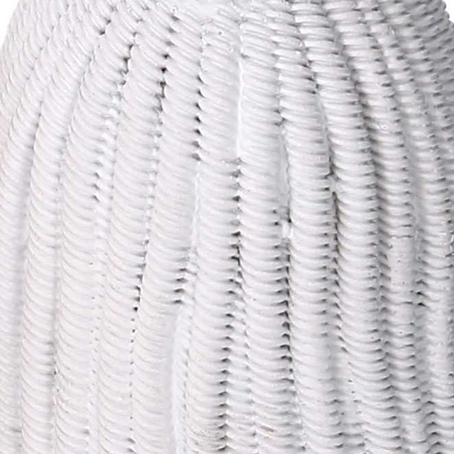 Portacandele resina nappina bianco cm Ø14xh25,6...