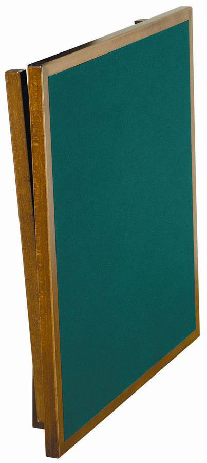Tavolo da Gioco Quadrato Pieghevole 80x80 cm in Legno Panno Verde Del Fabbro Classic...