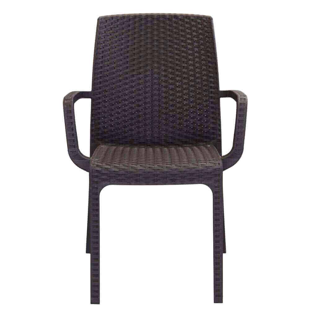 Sedia indiana 57x59x86 h cm in Wicker Marrone...