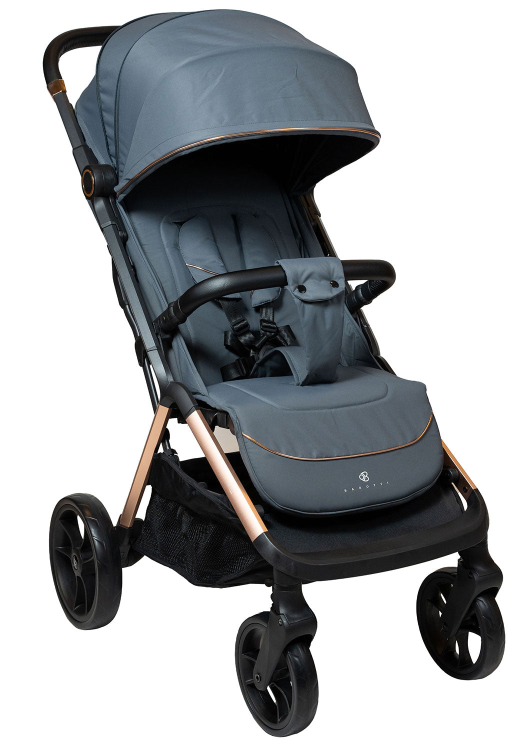 Passeggino Pieghevole Chiusura Automatica per Bambini Barotti Mega Antracite...