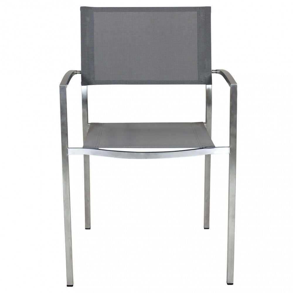 Poltrona Florida 56x57x89 h cm in Textilene Grigio...