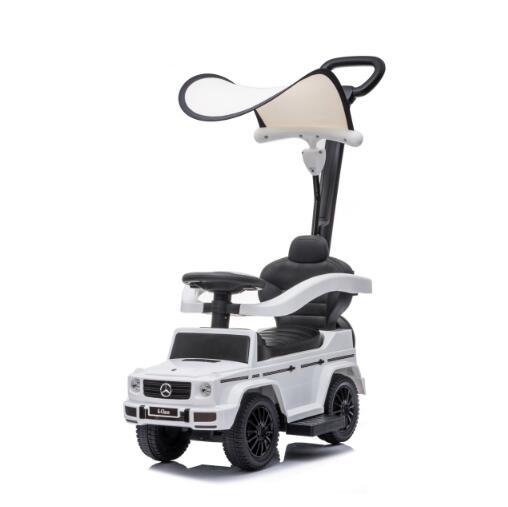 Auto Per Bambini Mercedes-Benz AIYAPLAY - Macchinina Con Clacson E Suoni, Spazio Portaoggetti, PP E Acciaio, Bianco (65x28x39 Cm, Fino A 25 Kg)