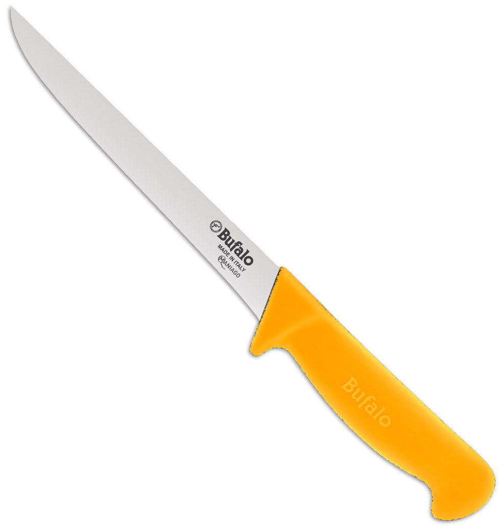 Image of Coltello per Disosso Stretto Lama 13 cm Bufalo S97/13 Manico Giallo