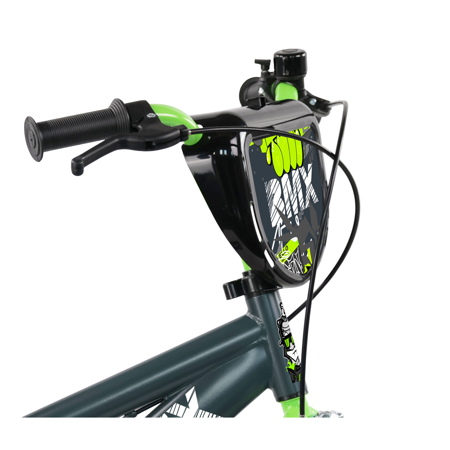 Bicicletta per Bambini 14" BMX Freni Caliper e Stabilizzatori in Acciaio Hi-Ten Verde...