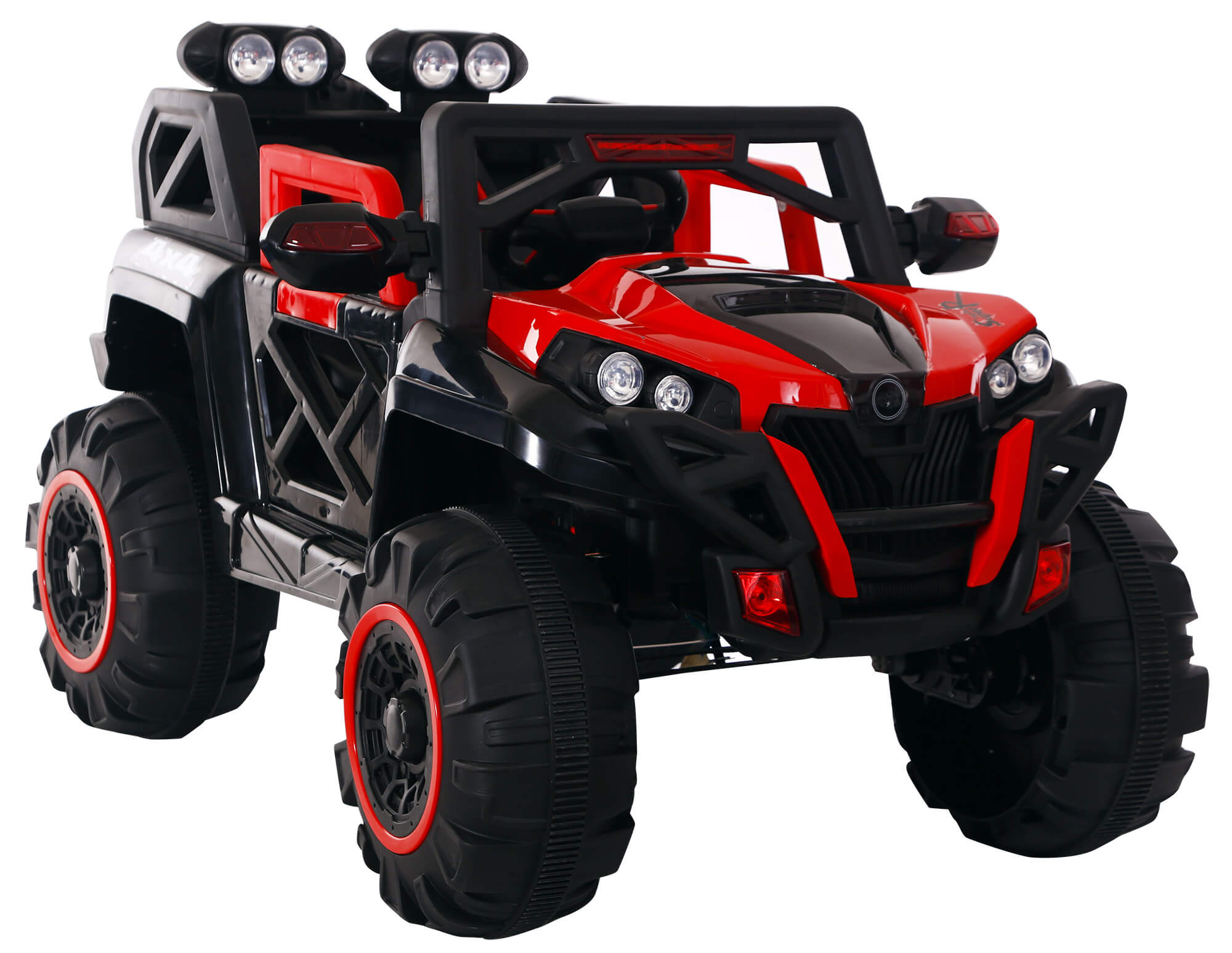 Macchina Elettrica per Bambini 12V Kidfun Fuoristrada 4x4 Rossa...