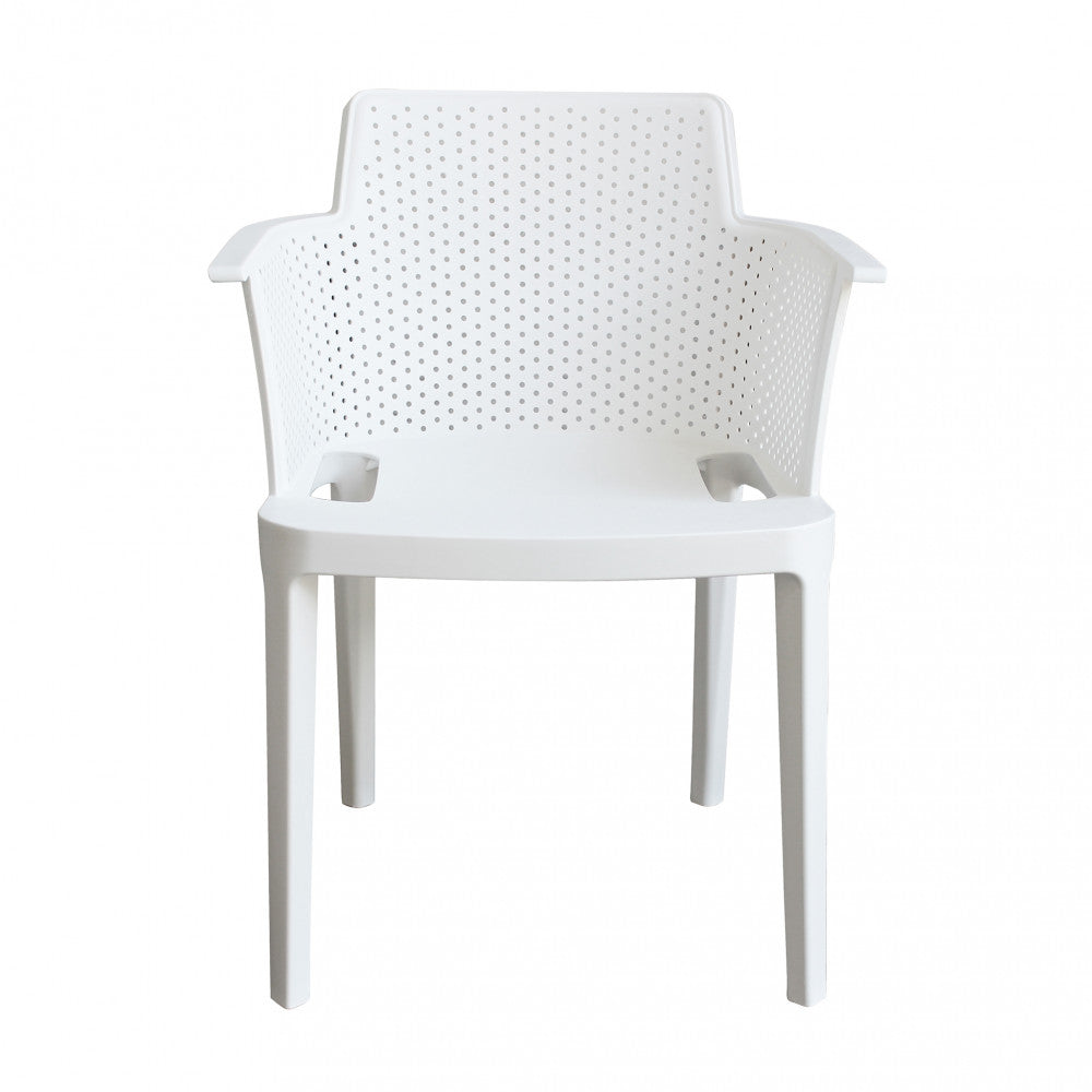 Poltrona Cathy 60x58x76,5 cm in Polipropilene Bianco...