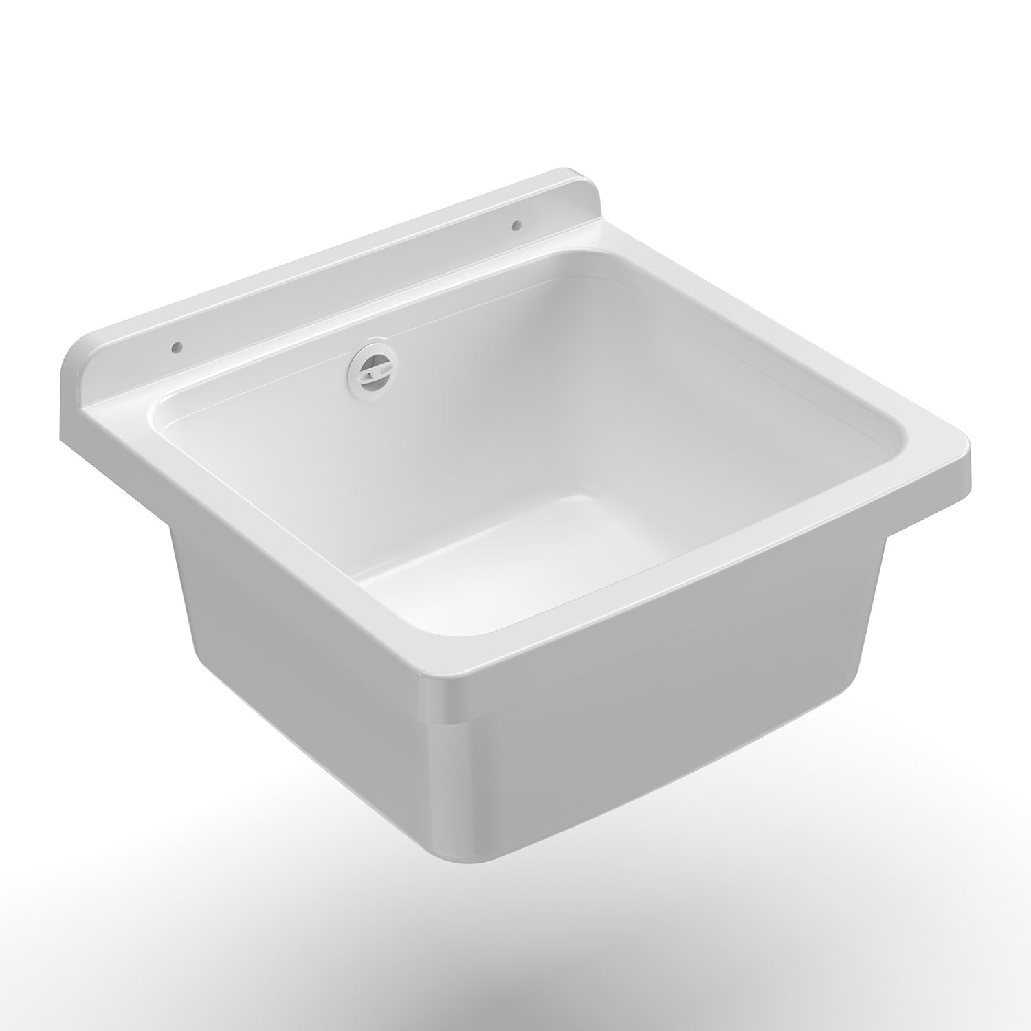 Image of Lavatoio 40 cm Pilozzo a Parete Mini in Resina Bianco