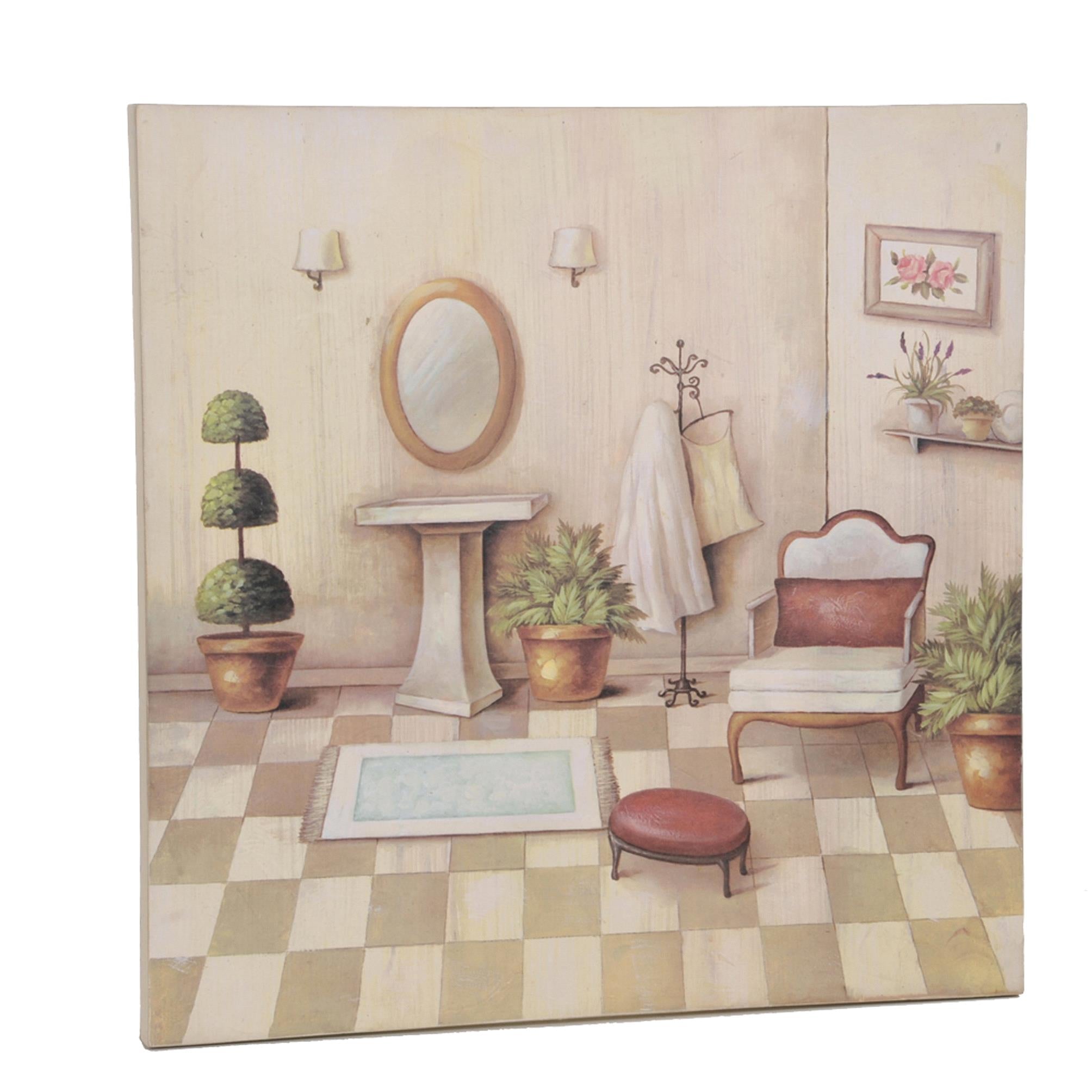 Quadro Stanza C Specchio 60x60 cm Sc...