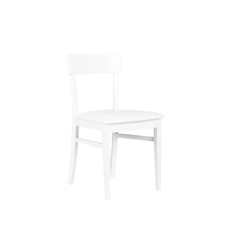 Set 2 Sedie 44x45xH82 cm in Similpelle Monaco Bianco...