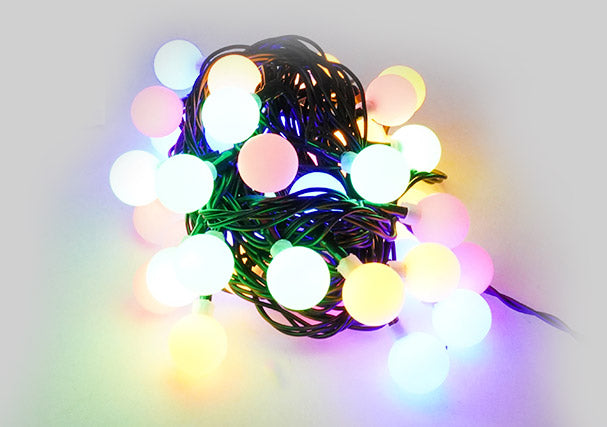 Luci di Natale Filo 40 LED 3m Multicolor Cavo Verde...
