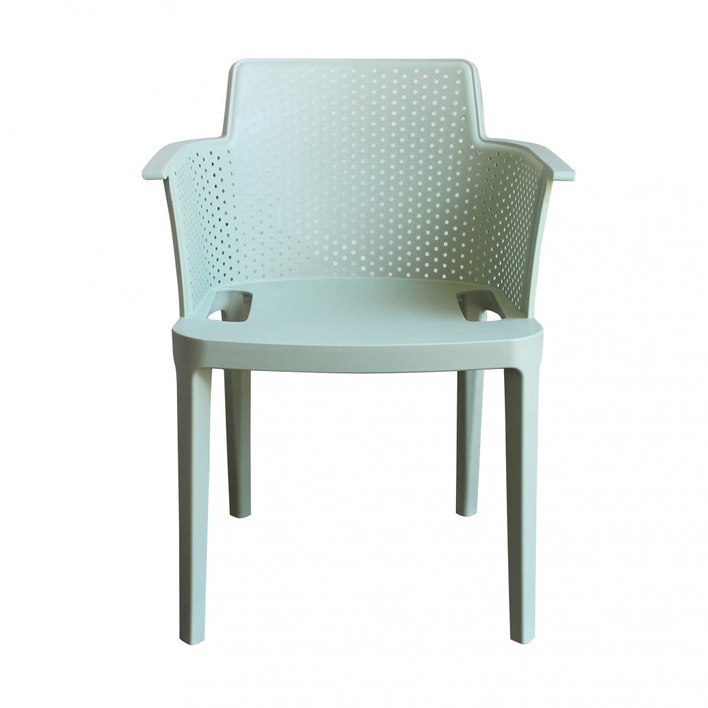 Poltrona Cathy 60x58x76,5 cm in Polipropilene Verde menta...