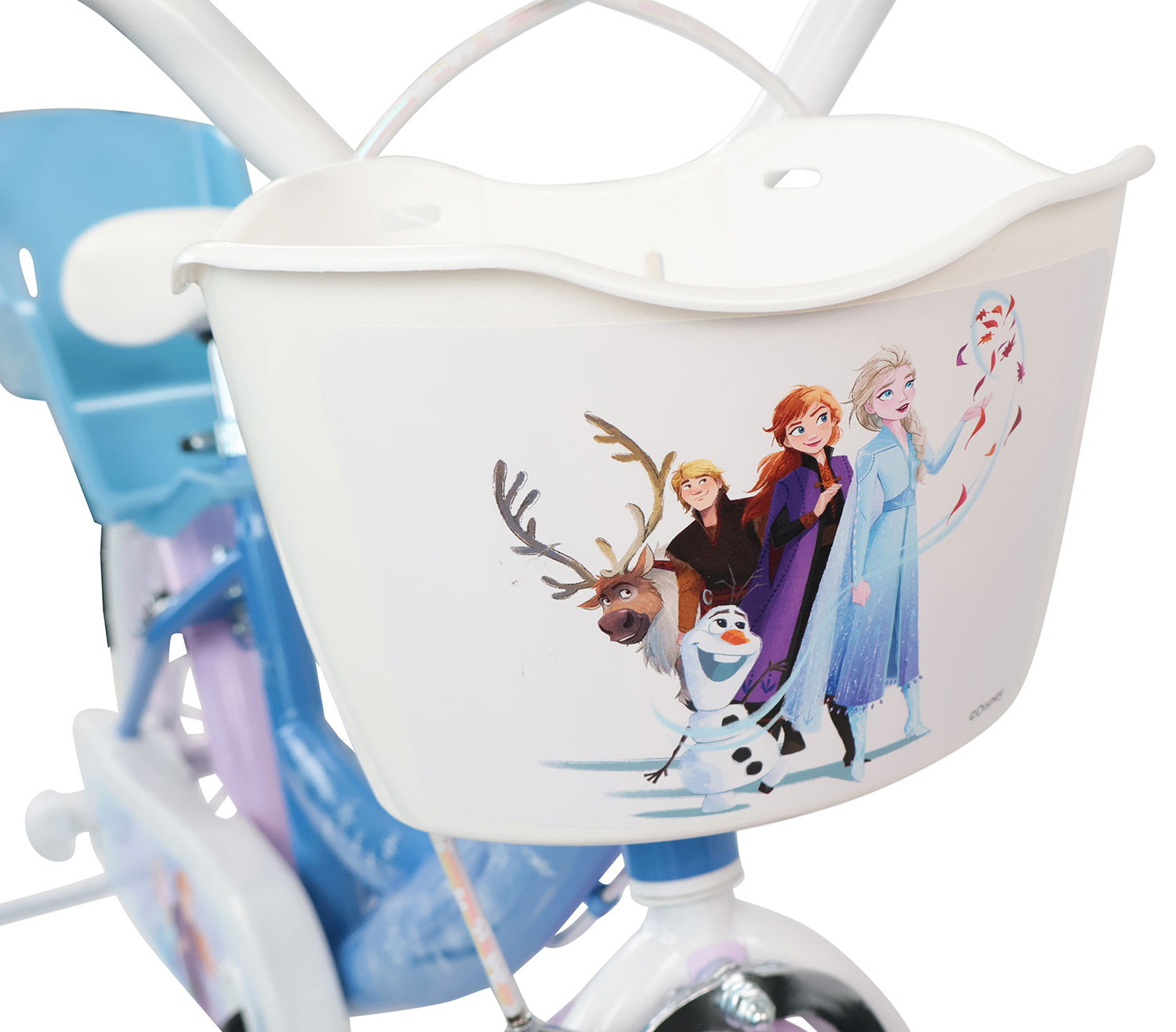 Bicicletta per Bambine 16" Disney Frozen Freni Caliper e Stabilizzatori in Acciaio Hi-Ten Azzurro...