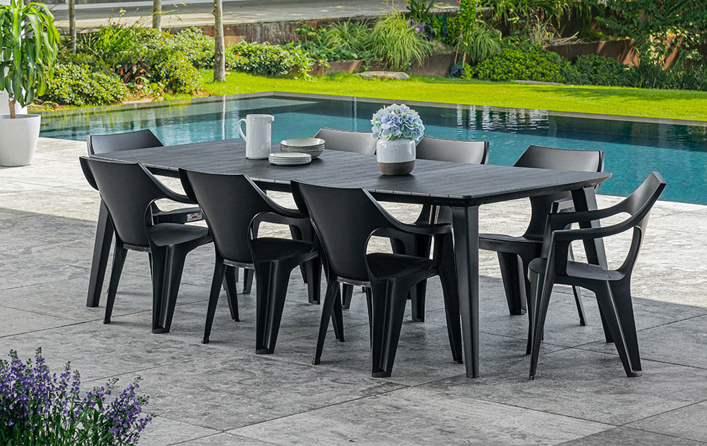 Tavolo da Giardino 235x98x74 cm in Resina Keter Lima 240 Antracite...