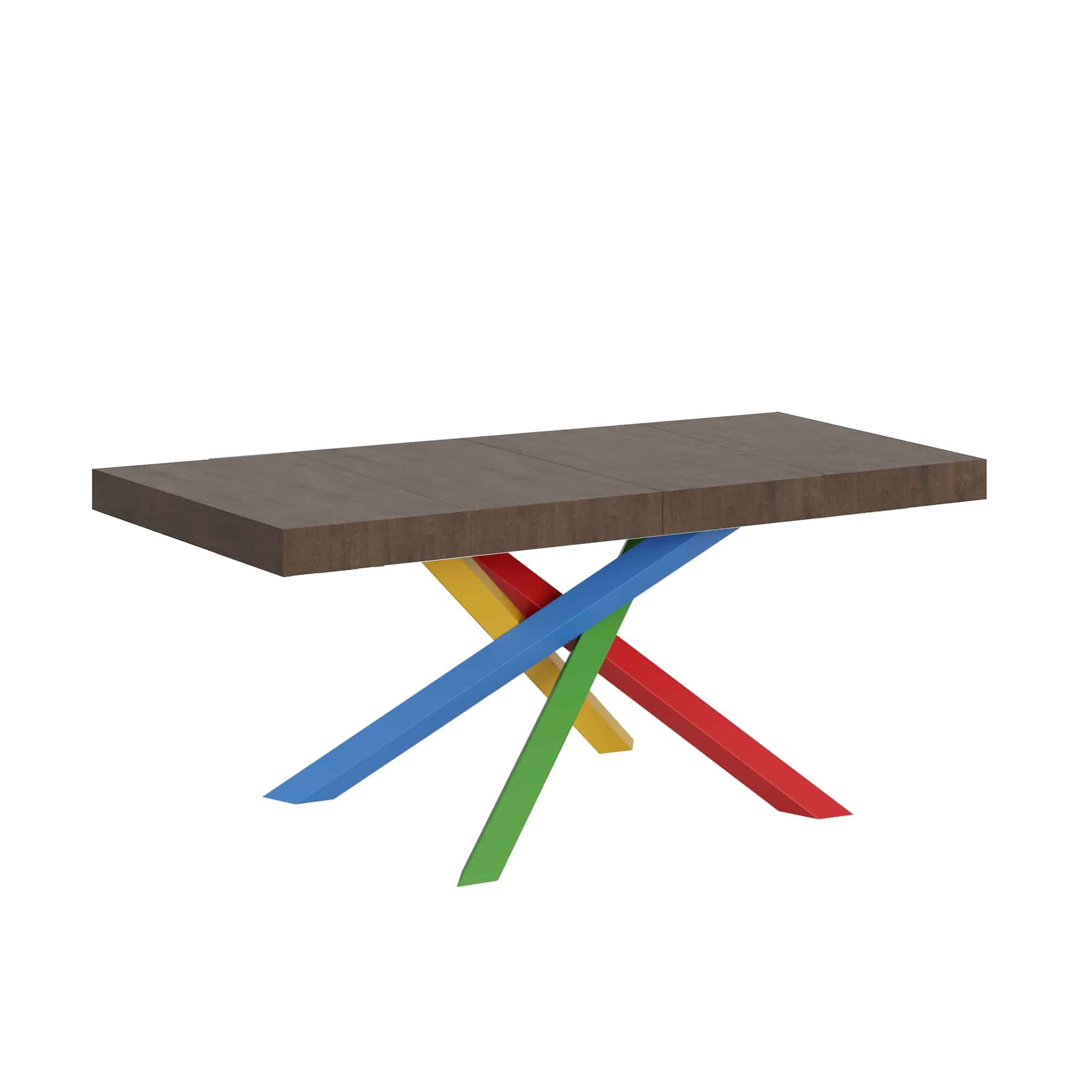 Tavolo Allungabile 130-390x90x77 cm Volantis Premium Noce Telaio 4B