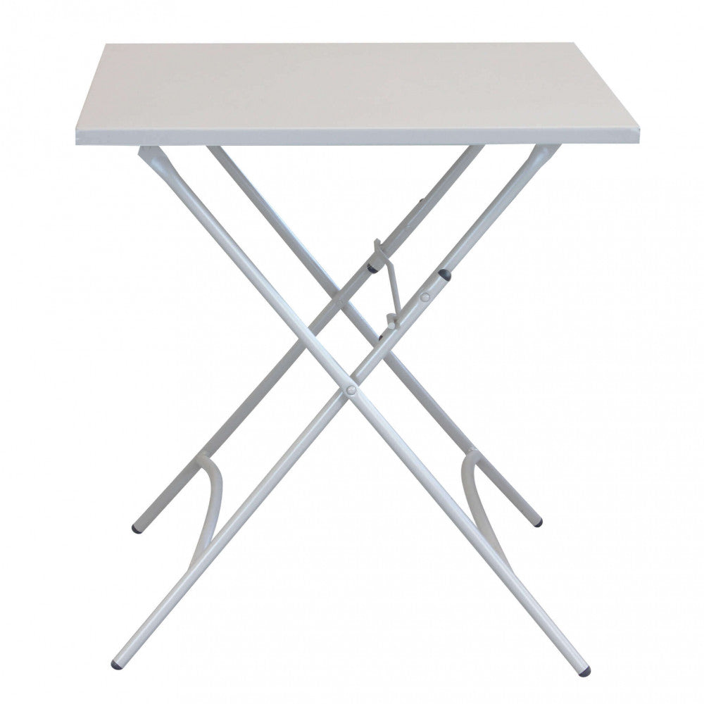 Tavolo Bristol 70x70x72 h cm in Acciaio Tortora Chiaro...