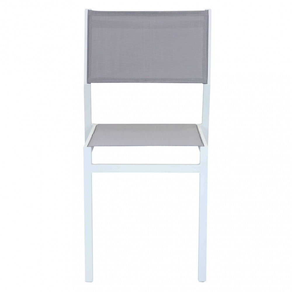 Sedia da Giardino Avana 46x57x85 h cm in Textilene Bianco...