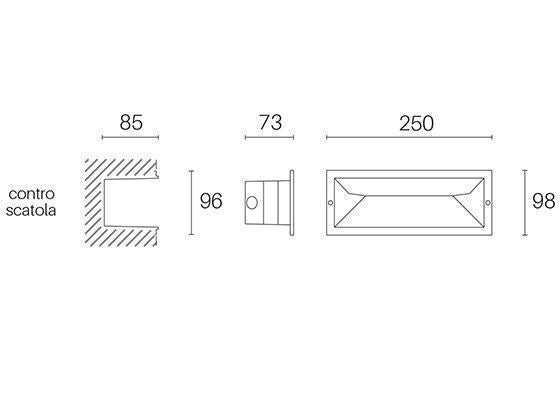Faretto Incasso Parete da Esterno a LED 12W 3000K Sovil Bianco...