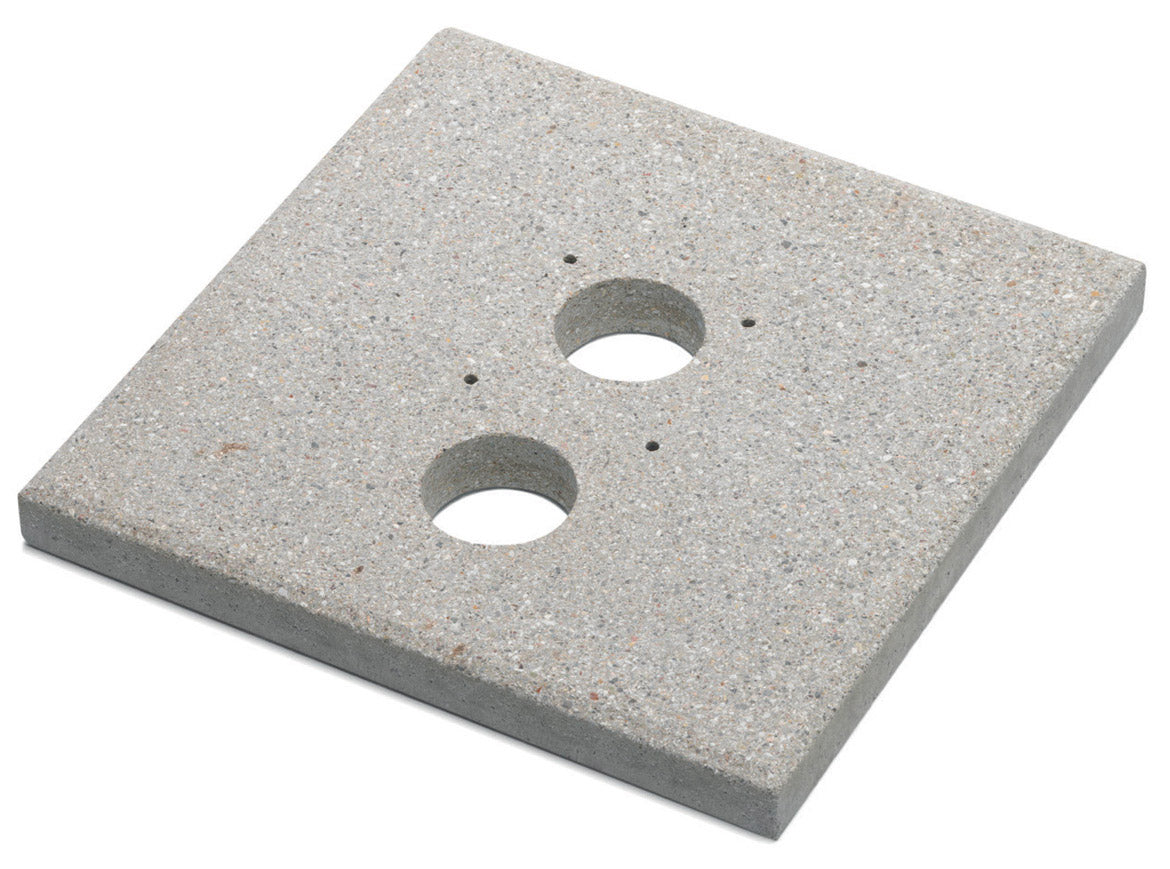 Base Quadrata 40x40x4 cm per Fontana 42/SRV in Cemento Belfer 42/BSE/9 Grigio...