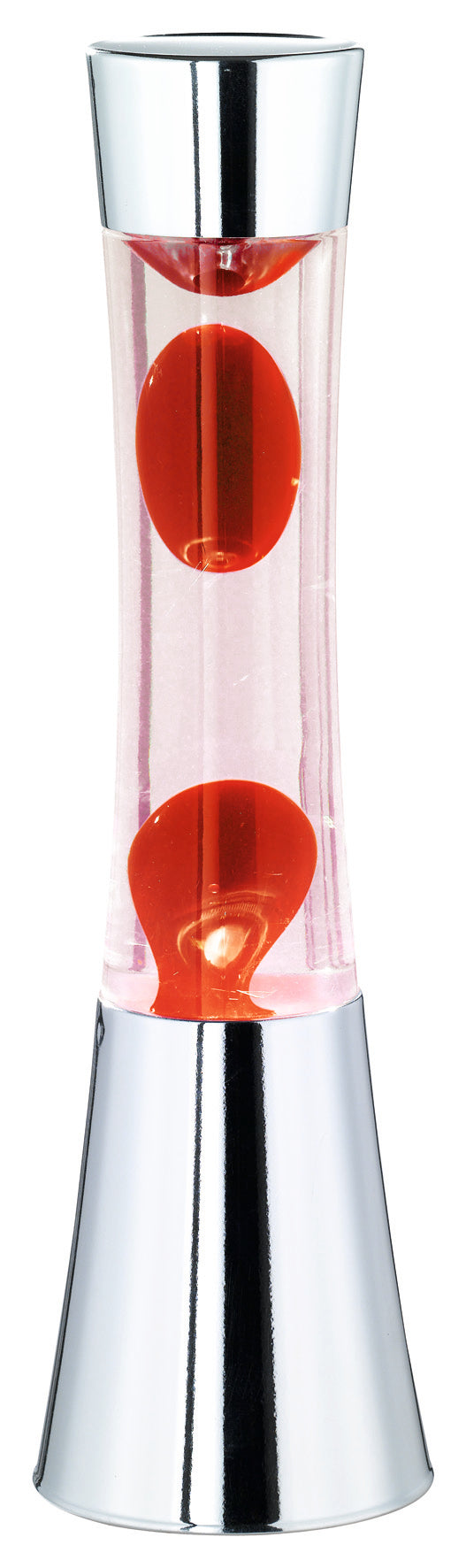 Lampada Lava Lamp da Interno H 40 in Metallo Cromo