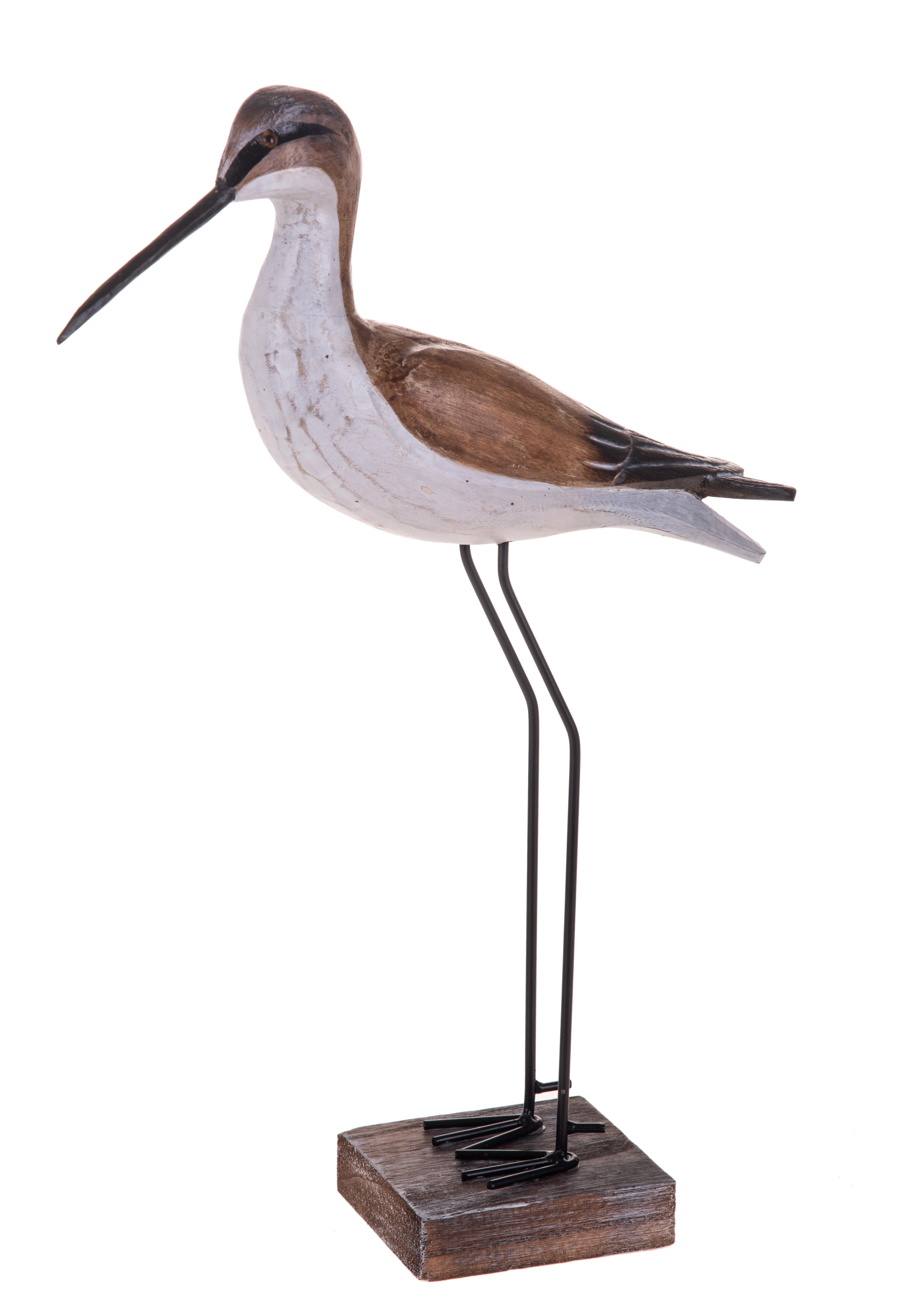 Statuetta Airone in Legno H 45 cm